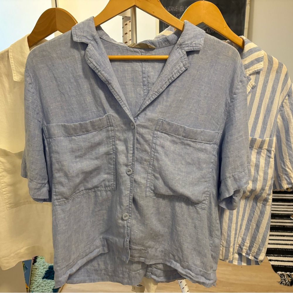 Everlane Linen Top